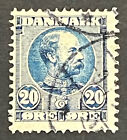 Reisemarken: Dänemark Briefmarke Sg 105 - 1904 König Christian IX - 20 Øre gebraucht