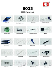 SH 6033 SHARK Z Rapid 2,4 GHz 3,5 Kanäle Hubschrauber komplettes Sortiment an Ersatzteilen UK - Bild 1 von 40