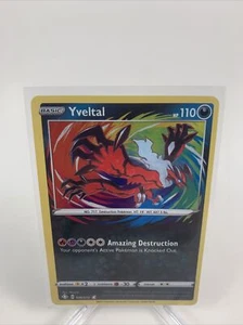 YVELTAL AMAZING RARE HOLO SHINING FATES POKEMON CARD NM 46/72 PACK FRESH NEW - Picture 1 of 2