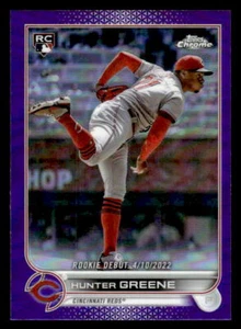 2022 Topps Chrome Purple #USC93 Hunter Greene - NR-MINT *TedsCardShack* - Picture 1 of 2