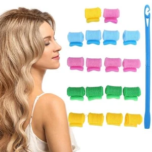 Professionelle DIY Haar Lockenwickler Rollers Spirale Locken mit Haken Griff - Bild 1 von 12