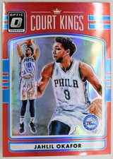 2016-17 Donruss Optic #40 Jahlil Okafor /99 Red Prizm Court Kings Philadelphia