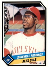 1989 CMC Louisville Red Birds Alex Cole #21