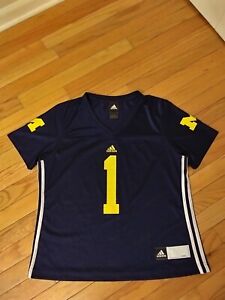 Michigan Wolverines NCAA Adidas Women's Football Jersey Size L
