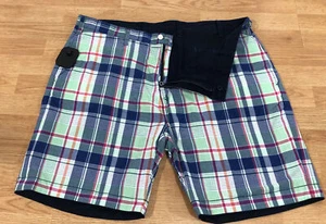 Pantalones Cortos Polo Ralph Lauren Para Hombres 44T Cuadros Indian Madras Reversibles Chinos Adultos Nuevos - Imagen 1 de 6
