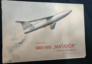 MATADOR FLUGZEUG Karton MODELL 1957 POLEN - Bild 1 von 2