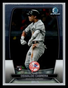 2023 Bowman Chrome #33 Oswaldo Cabrera RC New York Yankees - Picture 1 of 2