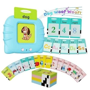 Toddler Toys Talking Flash Cards for 1 2 3 4 5 6 Year Old Boys and Girls, Blue - Picture 1 of 7