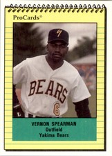 1991 Yakima Bears ProCards #4261 Vernon Spearman