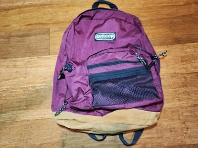 Mochila Escolar Fondo Cuero Productos Exterior De Colección Granate Hecha en EE. UU. ¡Bonita! Foto 1 de 4