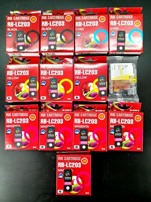 Printer Ink Cartridge for Brother LC203XL LC201 MFC-J460DW MFC-J480DW MFC-J485DW - Image 1 of 4