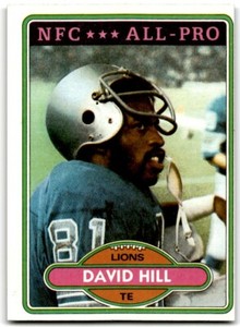1980 Topps David Hill Football Cards #295
