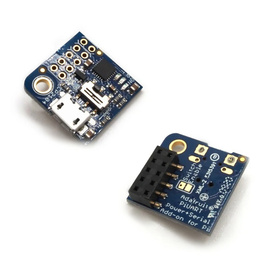 Adafruit PiUART CP2104, USB-UART Converter für Raspberry Pi, ADA-3589, micro-USB
