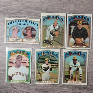 1972 Topps Pittsburg Pirates Ronnie Stennett Milt May Rookie Star Cambria Zisk - Picture 1 of 2