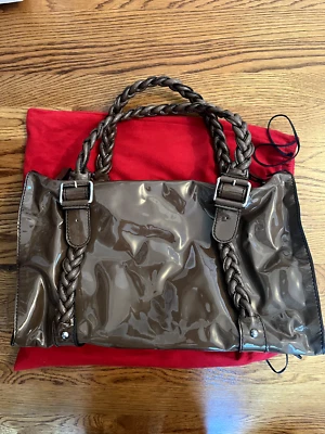 Vintage Valentino Garavani Brown Braided Histoire Shoulder Bag - Image 1 of 4