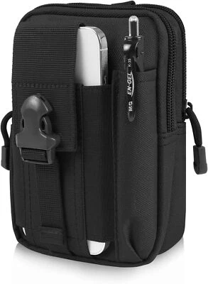 战术 Molle 小袋 EDC 实用腰包带手机皮带夹支架皮套 — 第 1/4 张图片