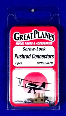 GREAT PLANES SCREW-LOCK PUSHROD CONNECTORS ( PACKAGE OF 2 )( PART # GPMQ3870 ) - Image 1 of 2
