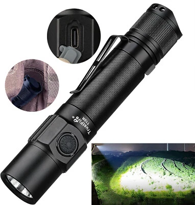 Trustfire Tactical Flashlight 1800Lumen Type-C USB Rechargeable Pocket EDC Torch
