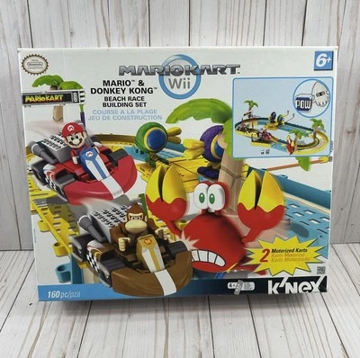 2012 K’nex Mariokart Wii MARIO  & DONKEY KONG BEACH RACE BUILDING SET, COMPLETE! - Image 1 of 4