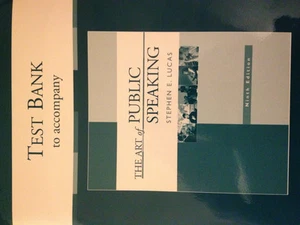 Test Bank Printed to Accompany the Art Of Public Speaking - Picture 1 of 1