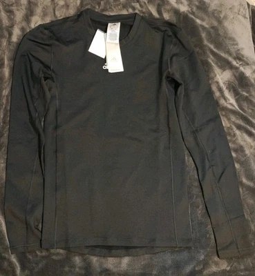 adidas TECHFIT Long-Sleeve Warm Top | Black | Small NWT - Image 1 of 4