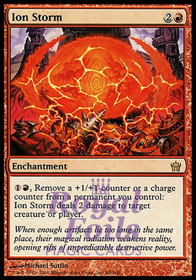 Ion Storm 1x FOIL 5DN MTG 5th Fifth Dawn Rare MINT red - Image 1 of 1