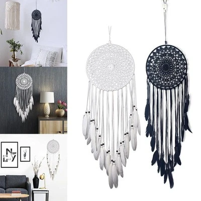 Atrapasueños indio tejido a mano grande 1 pieza hogar habitación colgante atrapasueños 75-80 cm Foto 1 de 4