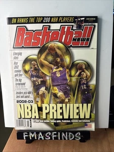 T3 2002-03 KOBE BRYANT LAKERS NBA Preview News Magazine  - Picture 1 of 1