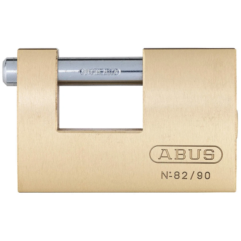 ABUS 82/90 KD Keyed Padlock,1 3/8 in,Rectangle,Yellow 3TMU9 - Image 1 of 1