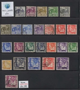 WC1_20399. DUTCH INDIES. Nice 1933-1937 QUEEN WILHELMINA cplt. set. Used - Picture 1 of 1