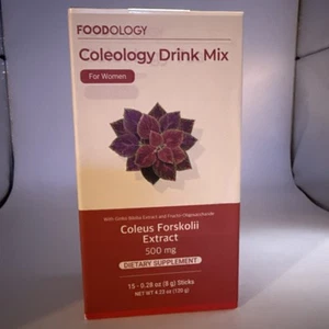 FOODOLOGY Coleología Bebida Mezcla para Mujer - Extracto de Coleus Forskolii - 15 Palitos - Imagen 1 de 5