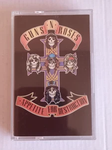 GUNS 'N' ROSES APPETITE FOR DESTRUCTION CASSETTE TAPE 924148-4 VG+ FREE UK P+P - Picture 1 of 3