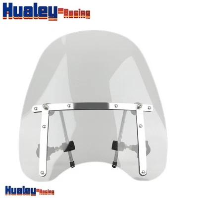 Tamaño 18"x16" para Yamaha V Star 650 1100 parabrisas de humo 7/8"" 1"" manillar Foto 1 de 4