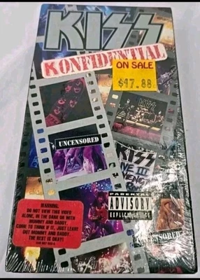 Kiss Konfidential VHS 1993 Uncensored Heavy Metal Rock New Sealed Foto 1 de 4