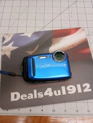 Cámara digital Fujifilm FinePix XP50 azul resistente a la intemperie sin batería, chip, cargador Foto 1 de 4