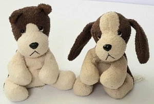2 RUSS BERRIE LUV HAUSTIERE YAPPER UND PFÜTZEN WELPEN HUNDE KLEINE STOFFTIERE - Bild 1 von 5