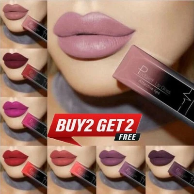 PUDAIER Waterproof Matte Velvet Liquid Lipstick Long Lasting Lip Gloss Make-up - Image 1 of 4