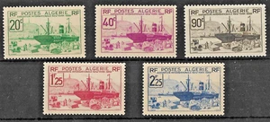 (23) ARGELIA - FERIA MUNDIAL DE NUEVA YORK 1939 - BARCOS. SCOTT 126-130. BISAGRAS COMO NUEVAS - Imagen 1 de 1
