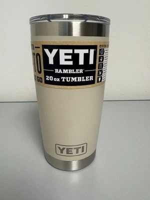 Sage Taupe NOVO YETI® 20 onças RAMBLER® - Autêntico - Tampa magnética - Imagem 1 de 2