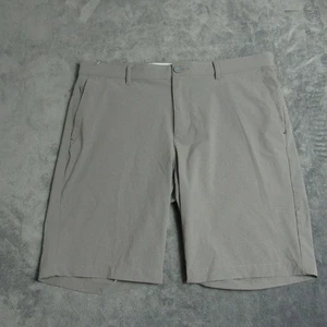 Tommy Bahama Shorts Mens 36 Gray Chip Shot Chino Performance Stretch Golf Wick B - Picture 1 of 10