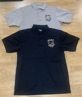 Polo táctico SWAT Elbeco UFX para hombre NEGRO y TOSTADO talla mediana Foto 1 de 2