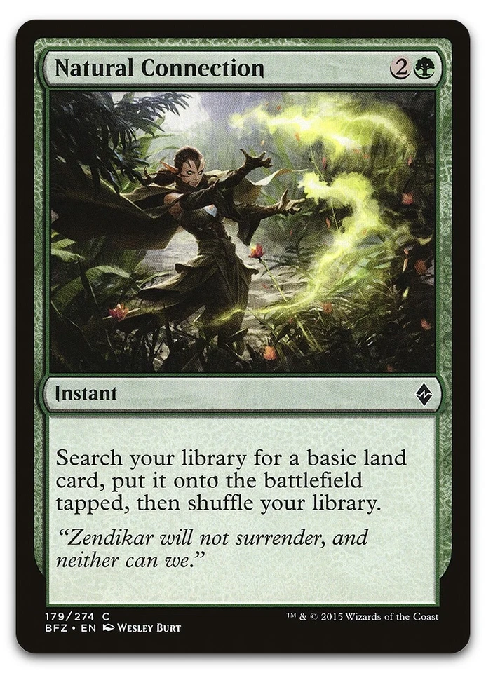 LP Natural Connection #179 Battle for Zendikar BFZ Magic MTG - Image 1 of 1