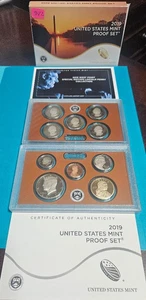 2019 S UNITED STATES MINT PROOF SET W/ BOX & C.O.A. UND MIT PROOF PENNY - Bild 1 von 14