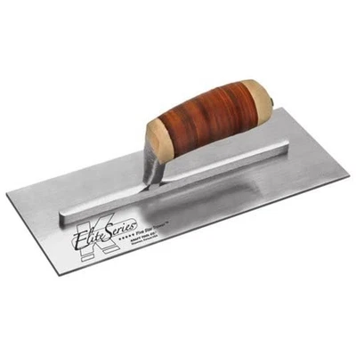Kraft Tool PLE468L Elite Series 12"x5" Five Star Carbon Steel Plaster Trowel - Image 1 of 2