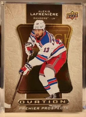 Alexis Lafreniere 2020-21 UD Ovation Premier Prospects #O-50 New York Rangers RC - Image 1 of 4
