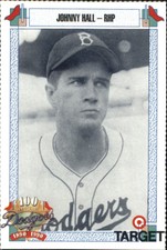 1990 Dodgers Target Baseball Card #968 Johnny Hall