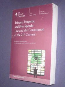 Great Courses TRANSCRIPTS  :            PRIVACY PROPERTY and FREE SPEECH    new - Imagen 1 de 2