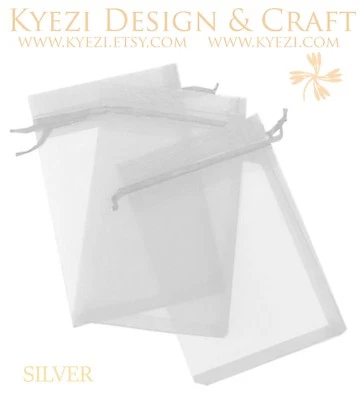 Bolsa de organza com cordão 50/100/150/200 bolsa de joias festa de casamento bolsa de presente favor - Imagem 1 de 4