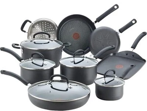 T-fal Ultimate Hard Anodized Nonstick Cookware Set 14 Piece, Oven Broiler Safe - Picture 1 of 6