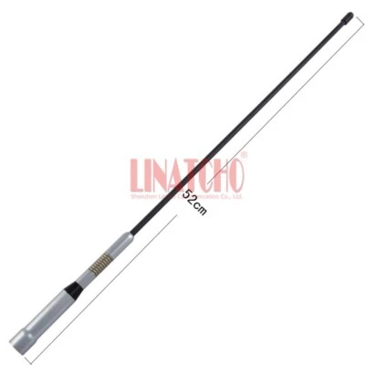 SM502 VHF UHF 144-430 autoradio bidirezionale flessibile frusta mobile antenna doppia banda - Immagine 1 di 4